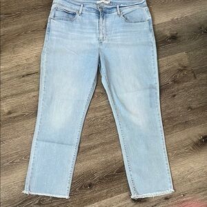 Levi's Blue Ankle Cropped Jeans size 24 EUC